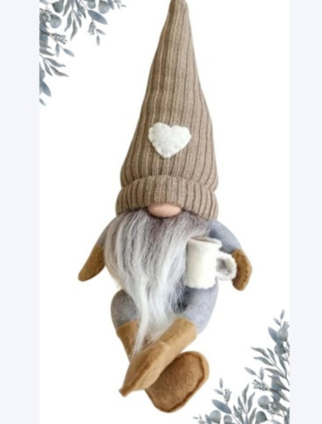 2Pcs Coffee Gonks Plush Doll Decor